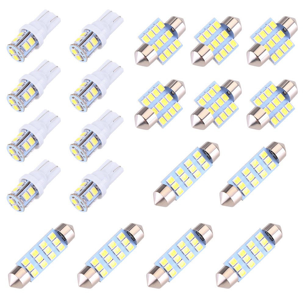 NEW LED Interior Lights Bulbs Kit Car Trunk Dome License Plate Lamps 6000K 20PCS