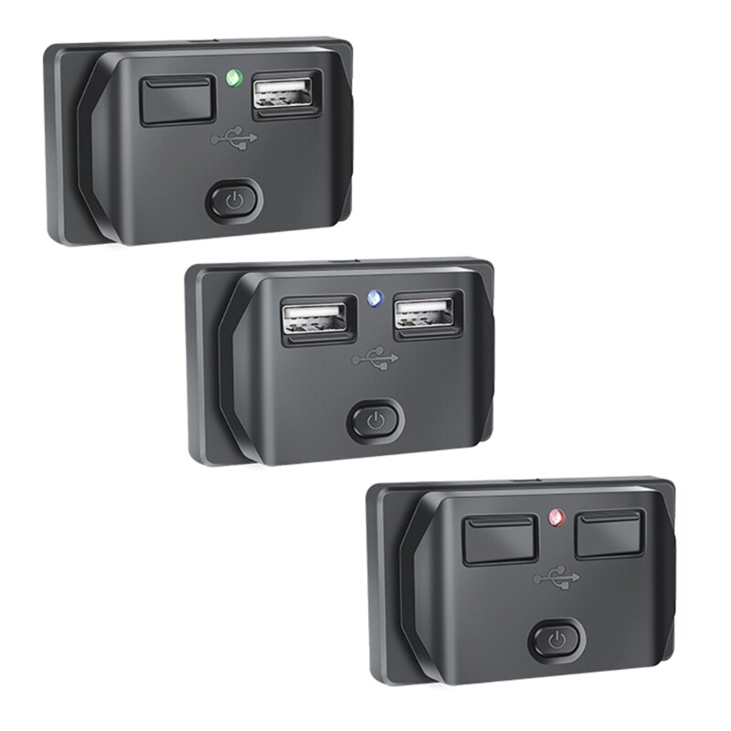 Motorcycle Dual USB Fast Charger Power Socket Adapter  