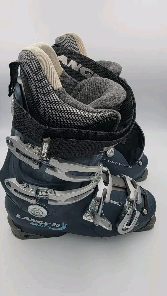 LANGE 90 Ski Boots CRL 90 Women's Size  6.5 US  Navy Full Thermo AFC