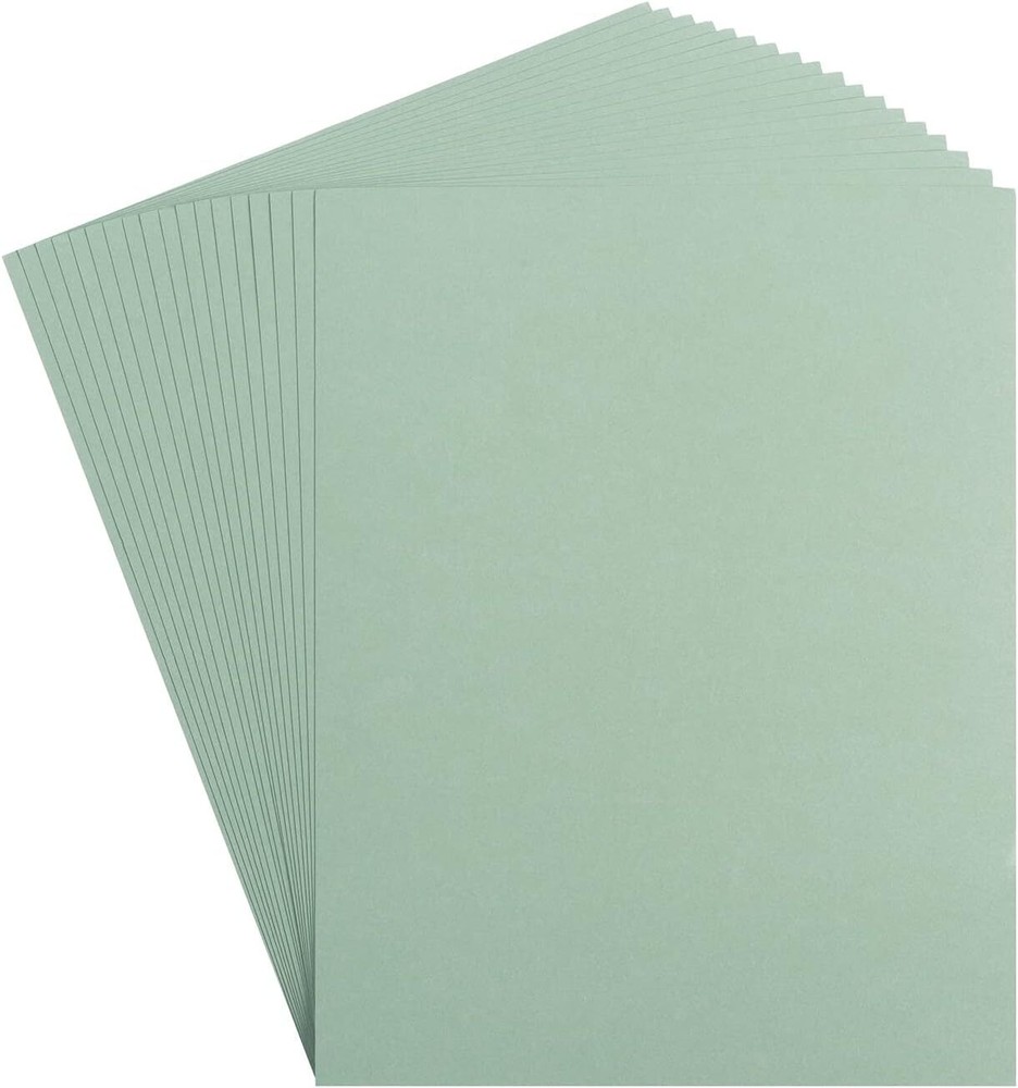 Wishop 20 Sheets Colored Thick Paper Cardstock 8.5 x 11 inches, Sage Green