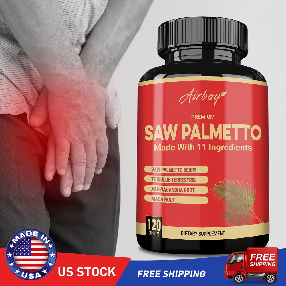 Saw Palmetto - Ashwagandha - Support Optimal Prostate, Testosterone Booster