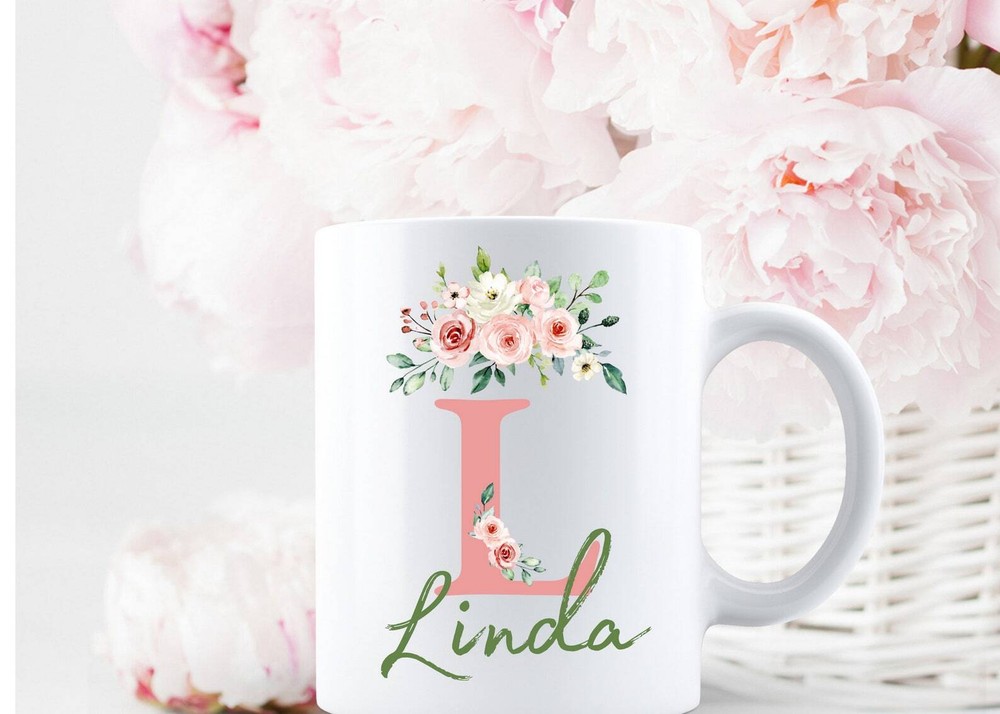 Personalized Name Mug  Initial Coffee Mug  Name Cup Gift For Friends Bridesmaid