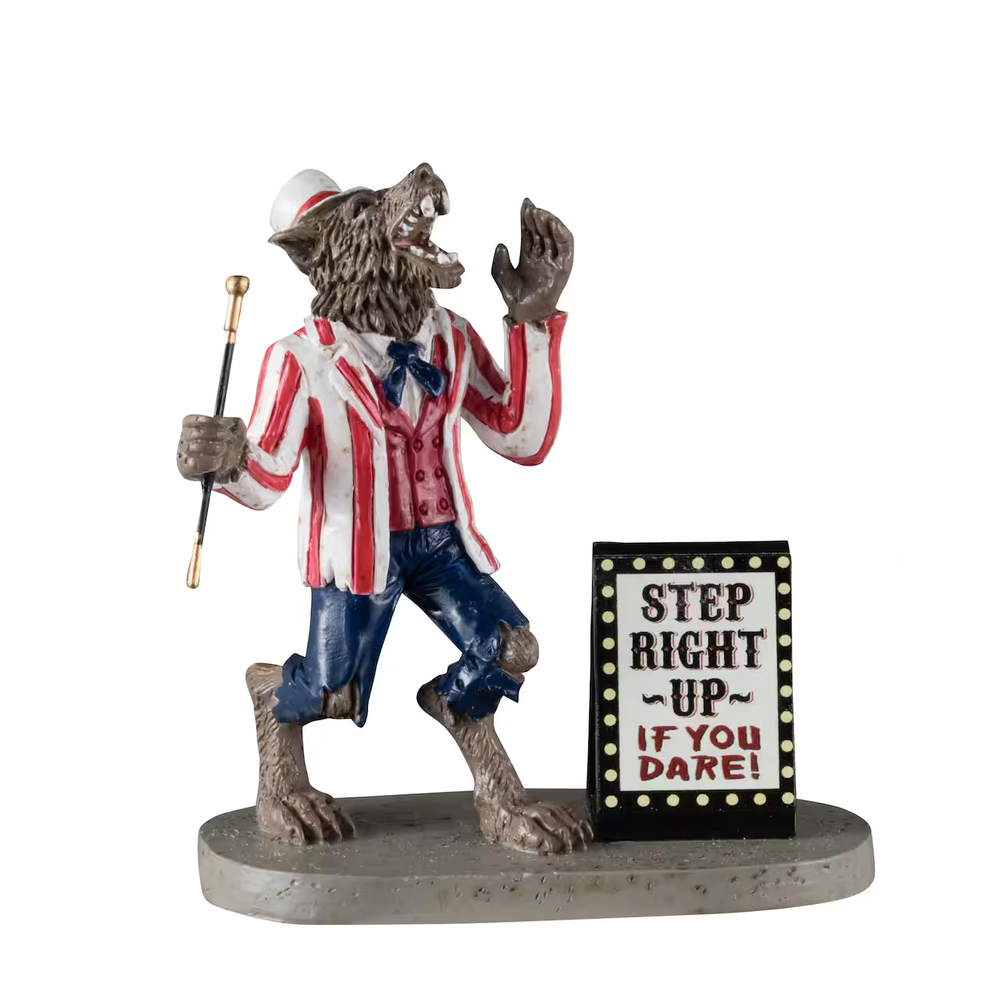 2024 Lemax Spooky Town Carnival Barker Halloween Decor