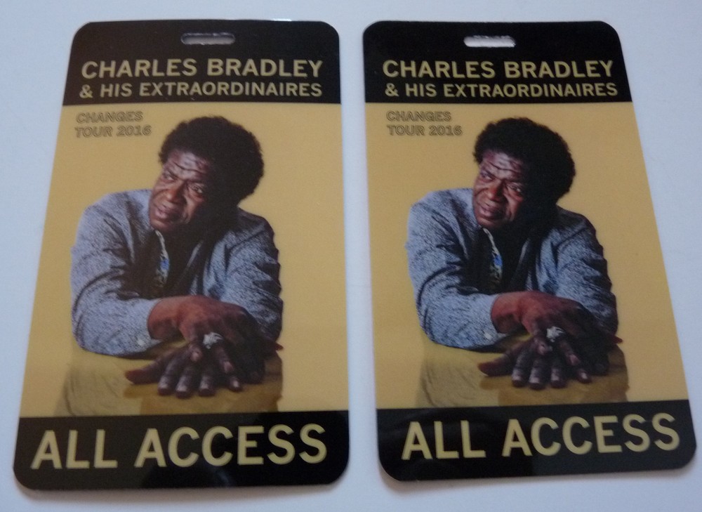 Charles Bradley 2016 Changes Concert Tour All Access Backstage Pass Laminate D2