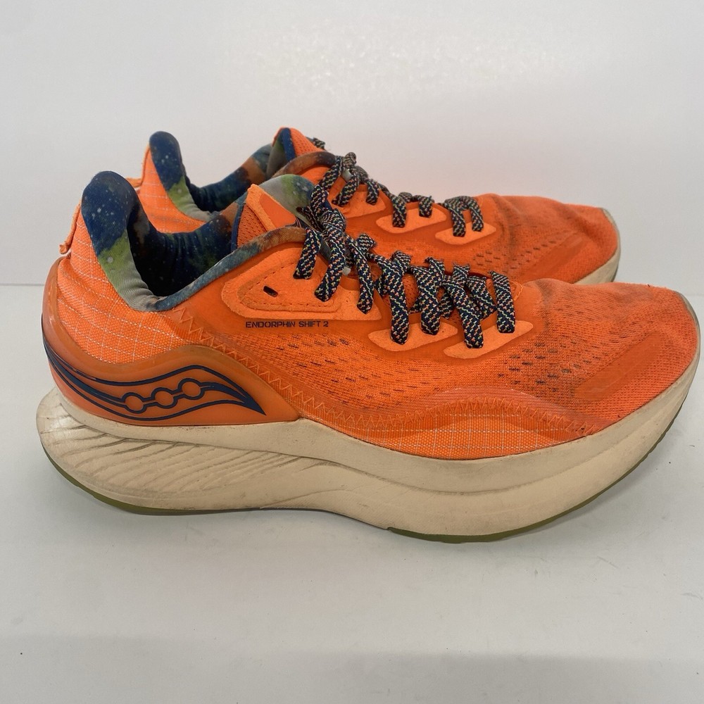 Saucony Endorphin Shift 2 Womens Running Shoes Size 8 Orange Sneakers