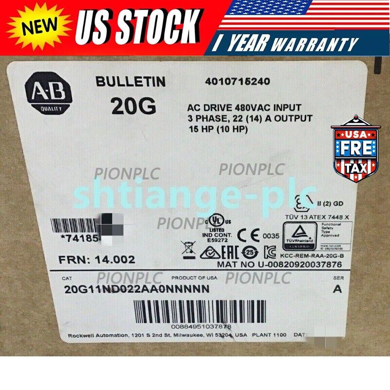 NEW in stock 20G11ND022AA0NNNNN PowerFlex Air Cooled 755 AC Drive