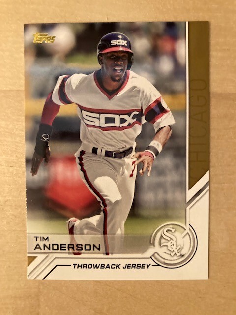 2017 Topps Update Tim Anderson Topps Salute insert Throwback Jersey #USS-13