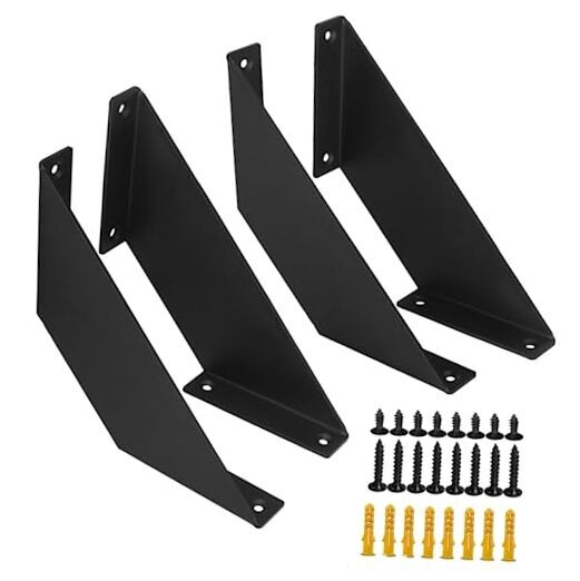 Heavy Duty 8-Inch Angle Shelf Brackets for Floating Shelves Support up to XX lbs  