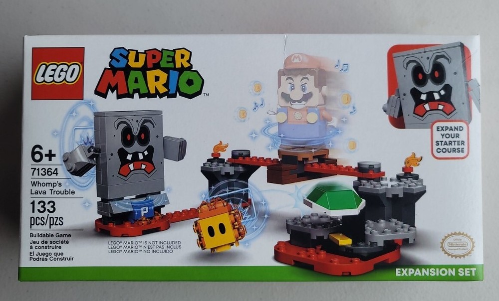 Lego Super Mario 71364 Whomps Lava Trouble Expansion Set 133pcs New Sealed 2020