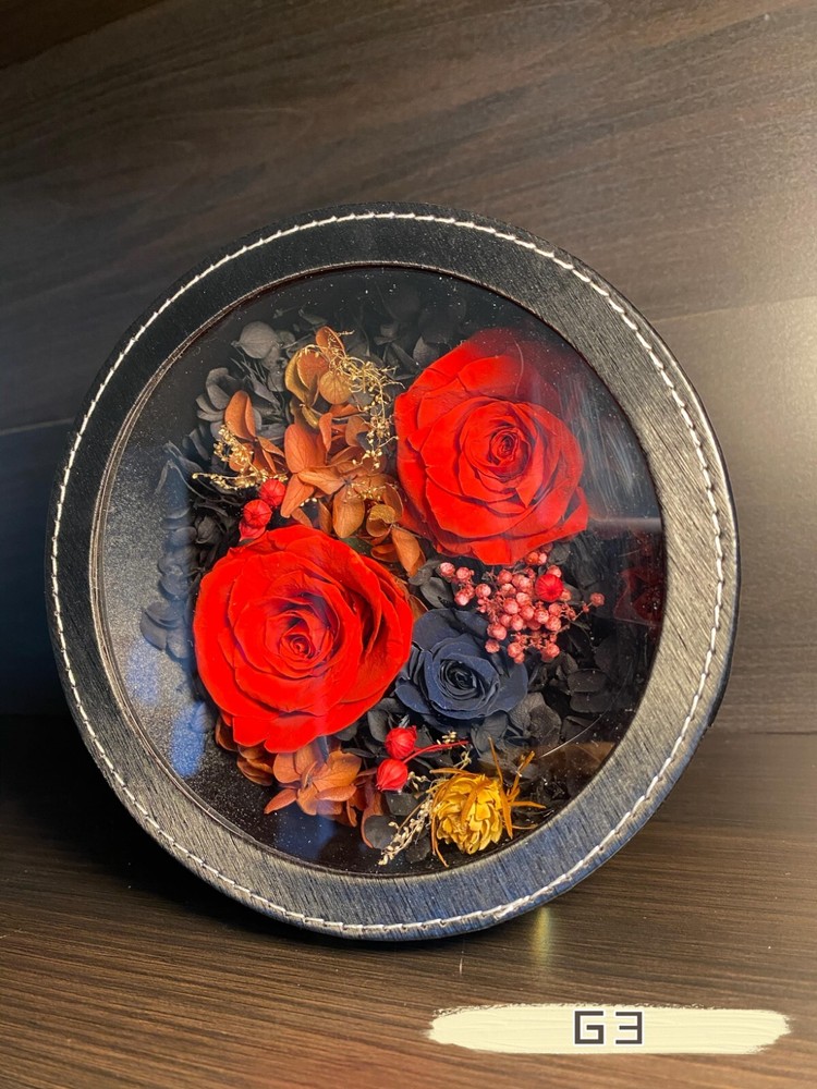 Circle Shape Box Preserved Flower Eternal Love Gifts