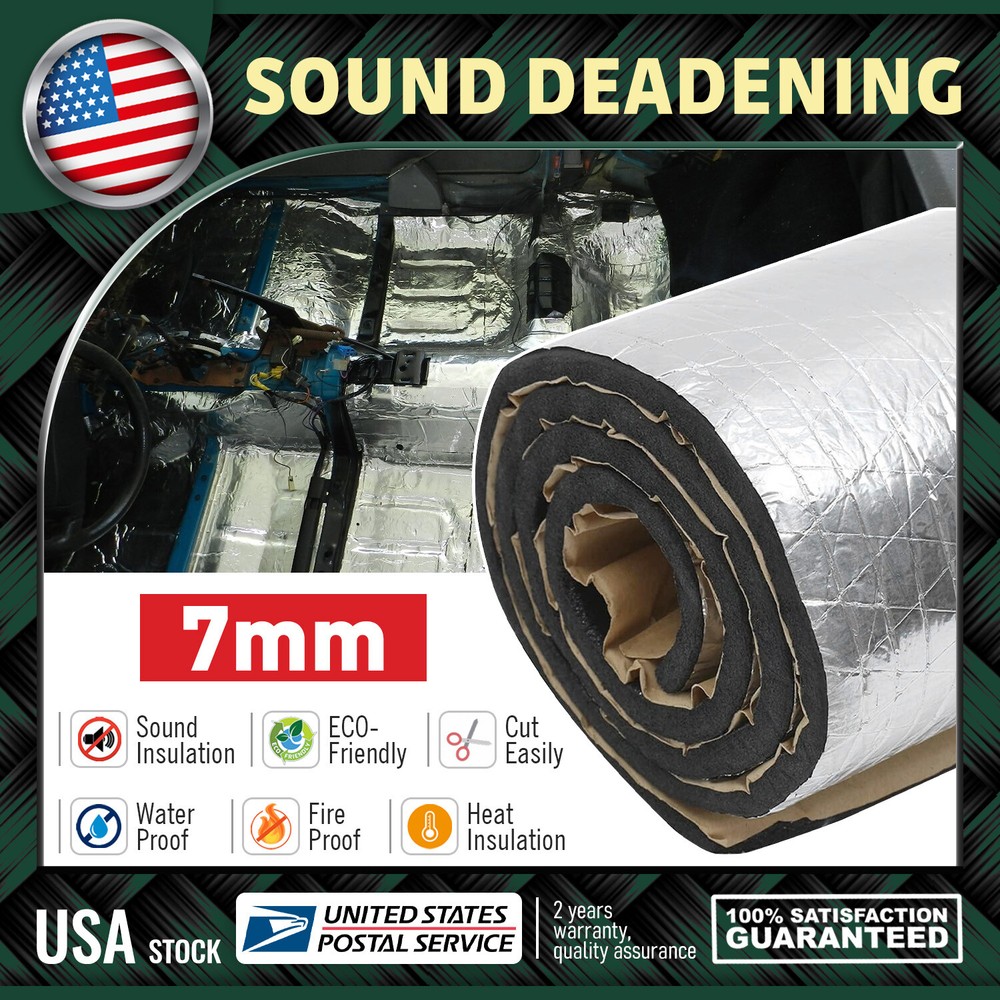 21.6sqft Waterproof Car Sound Deadener Mat Insulation Noise Reduction 1pc