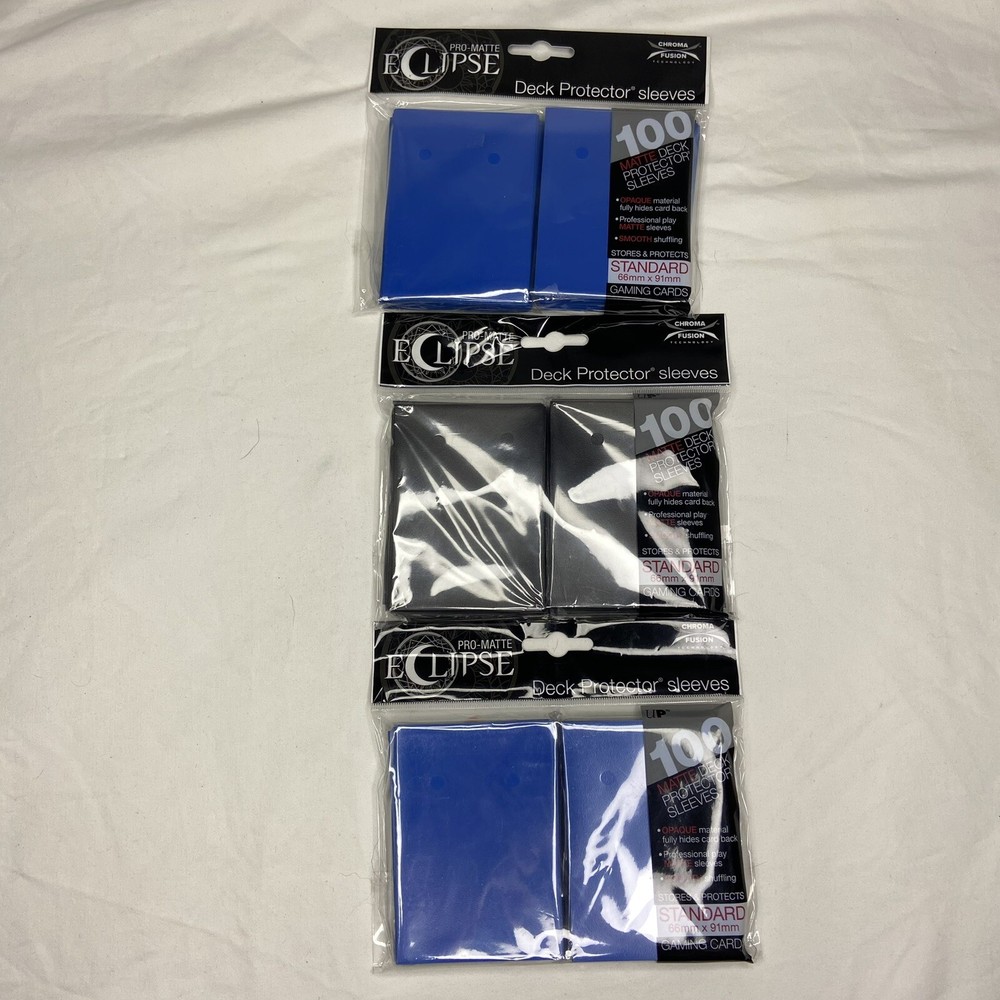 Ultra Pro 100 Ct Pro-Matte Eclipse Deck Protector Card Sleeves - BLUE 89604
