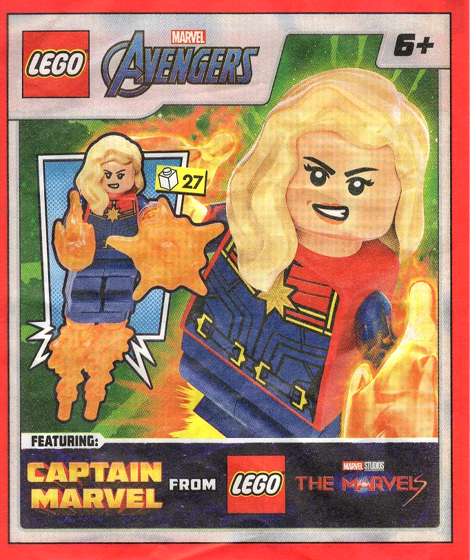 Lego Captain Marvel Avengers Minifigure 242321 New Factory Sealed 2023