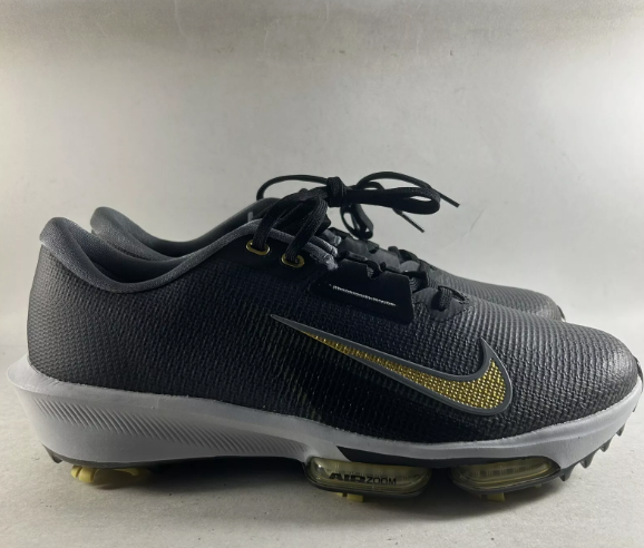 Nike Air Zoom Infinity Tour 2 Men's Golf Shoes Black Gold Size 11.5 FD0217-003