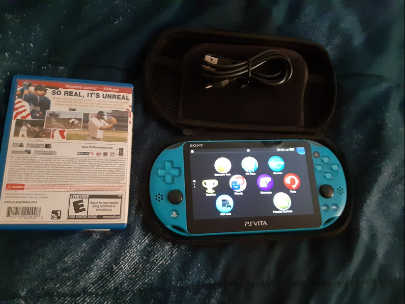 Sony PlayStation Vita Handheld Gaming Console in Blue 2001 Model