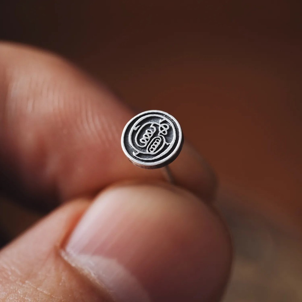 Taoist Stud Earrings 925 Sterling Silver Unisex Jewelry Gift for Men Women