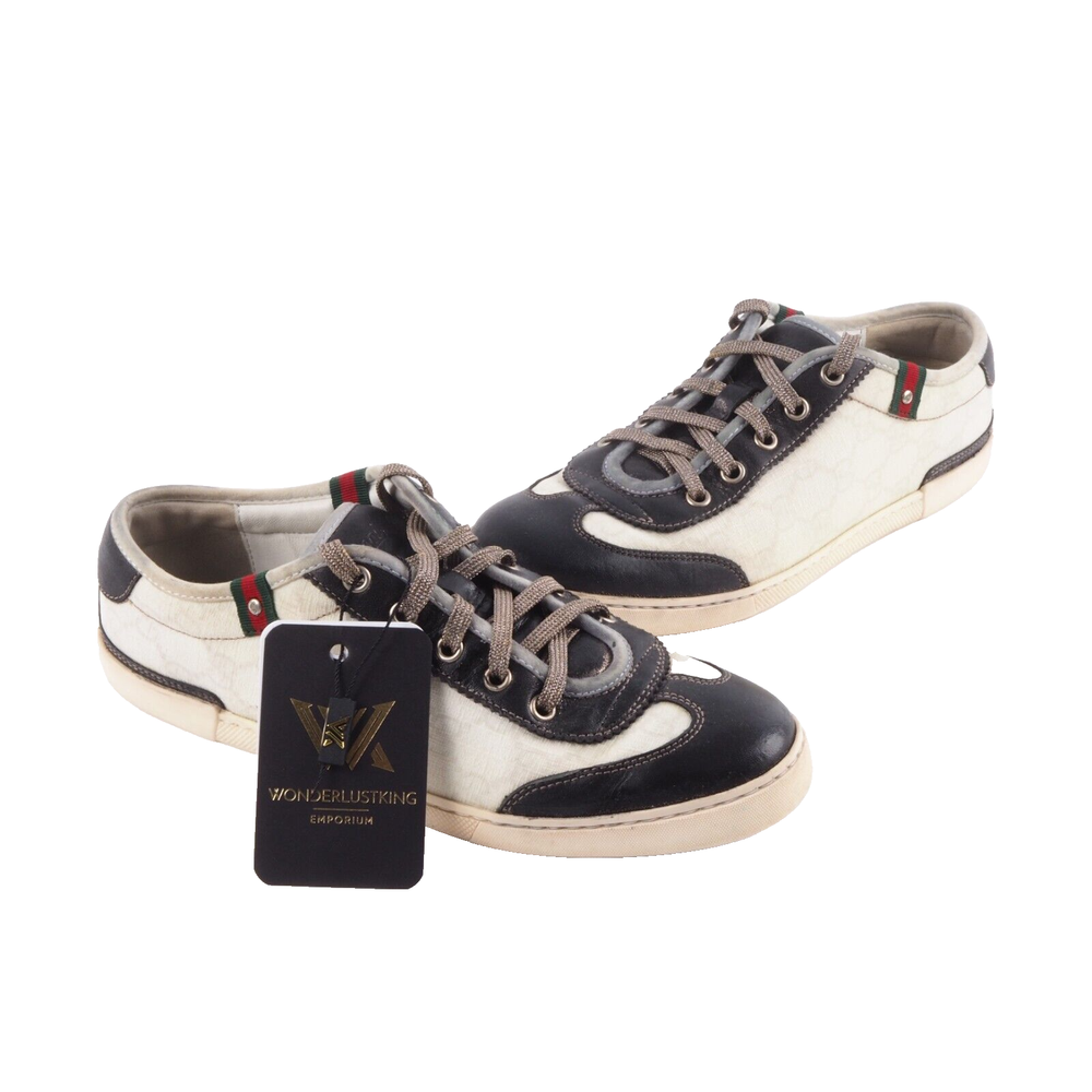 GUCCI GG lace-up sneakers luxury designer women's shoes size 37 OP €410