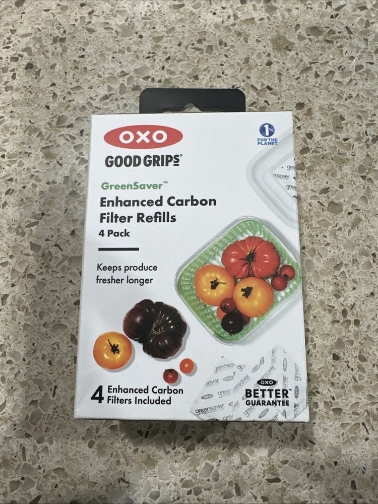 OXO Good Grips GreenSaver Carbon Filter Refills 4-Pack Lasts One Year-image