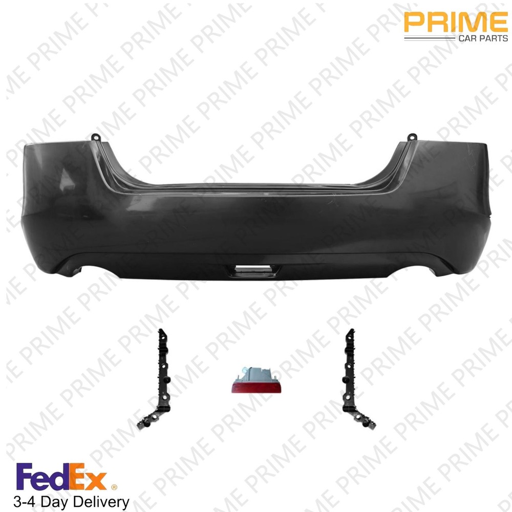 Rear Bumper Cover W/ Warning Lights,Bumper Bracket For 2013-2015 Nissan Altima