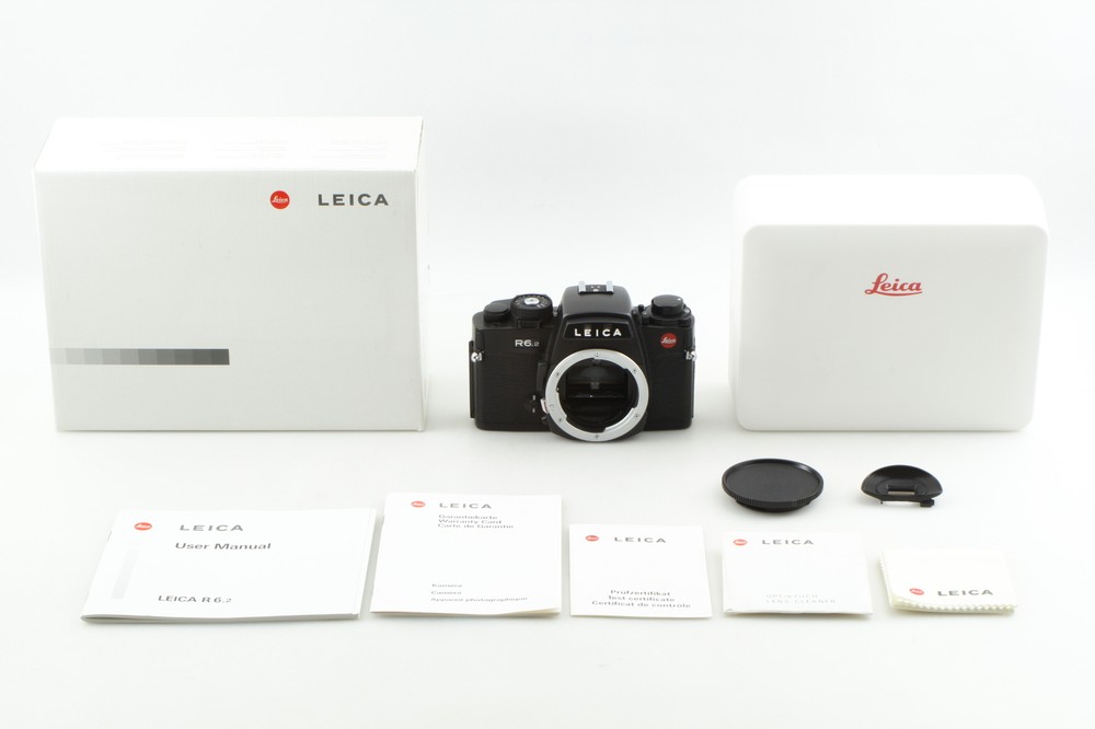Boxed [Top MINT w/ Cap ] Leica R6.2 SLR 35mm Black Film Camera Body From JAPAN