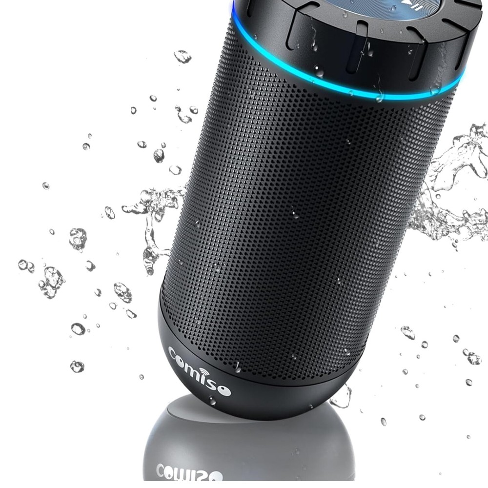 IPX7 Waterproof Bluetooth Speaker with LED Modes & Dynamic Sound - 24H Playtime