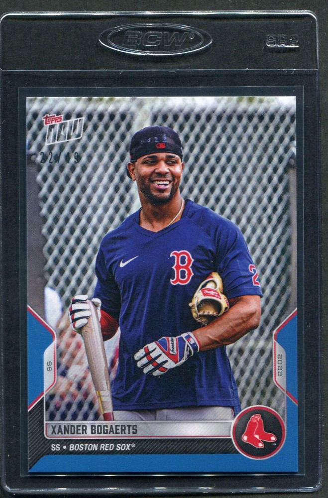 2022 Topps Now Road To Opening Day BLUE Xander Bogaerts #OD-17 Red Sox /49
