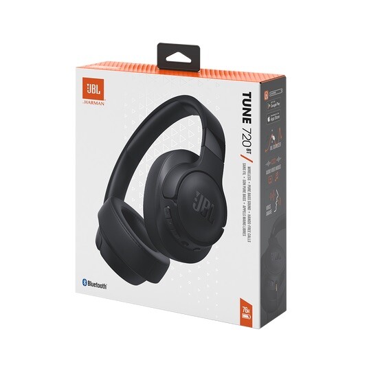 JBL Tune 720BT Wireless Over-Ear Bluetooth Headphones in Black