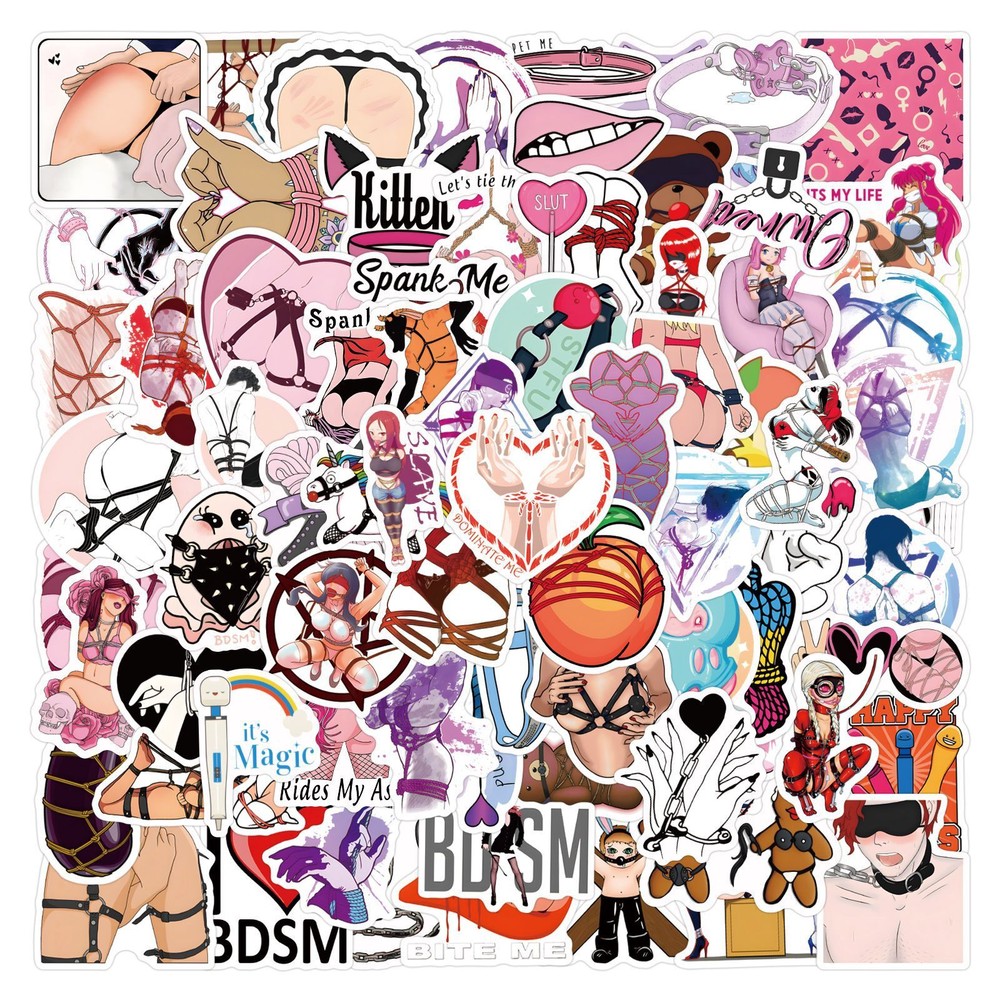 120Pcs BDSM Stickers for Phone Case water bottles laptop Waterproof