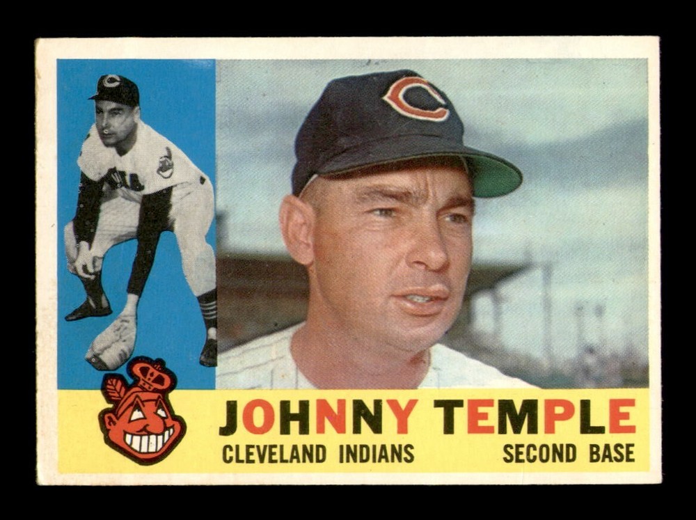 1960 Topps #500 Johnny Temple EX-MINT OBGcards Vintage Baseball Break