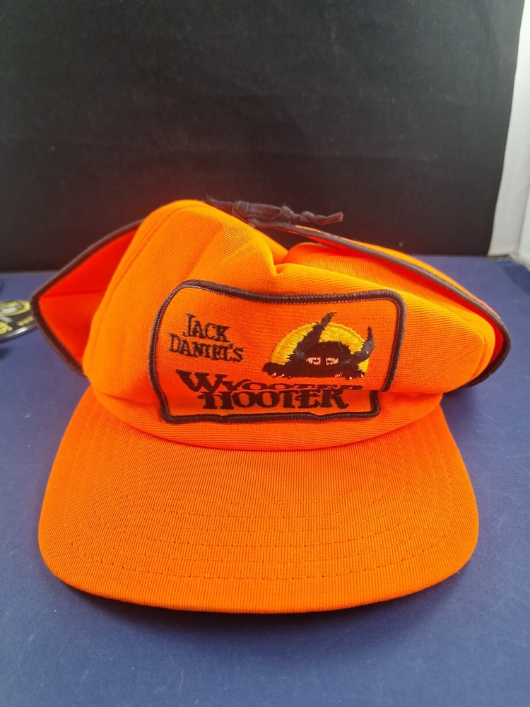 Vtg Jack Daniels Wyooter Hooter Earflap New Era Snapback Hunting Hat Cap  *1FB