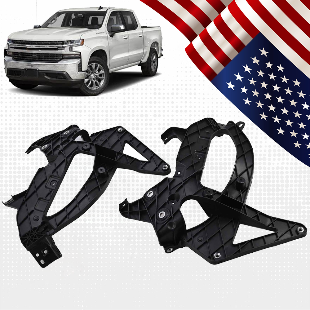 Front Left&Right Side Pair Outer Bumper Support Fit For 2019-2021 Silverado 1500