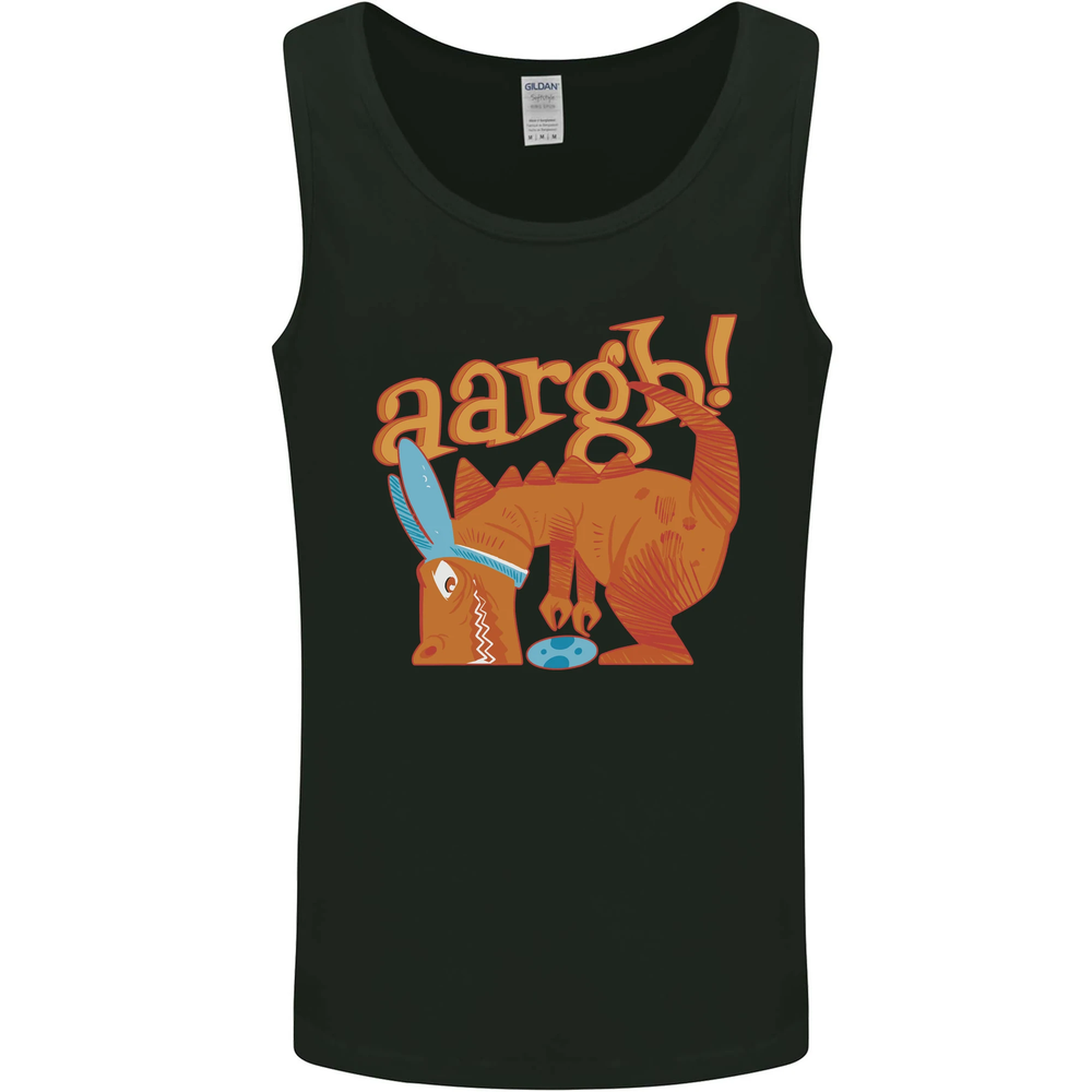 Easter Egg T-Rex as a Bunny Dinosaur Funny Mens Vest Tank Top