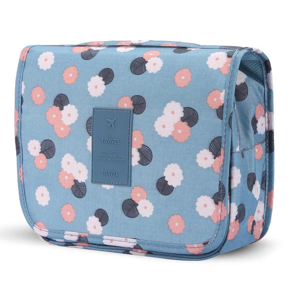 Portable Waterproof Hanging Toiletry Bag for Travel Makeup Organizer Multifunctional