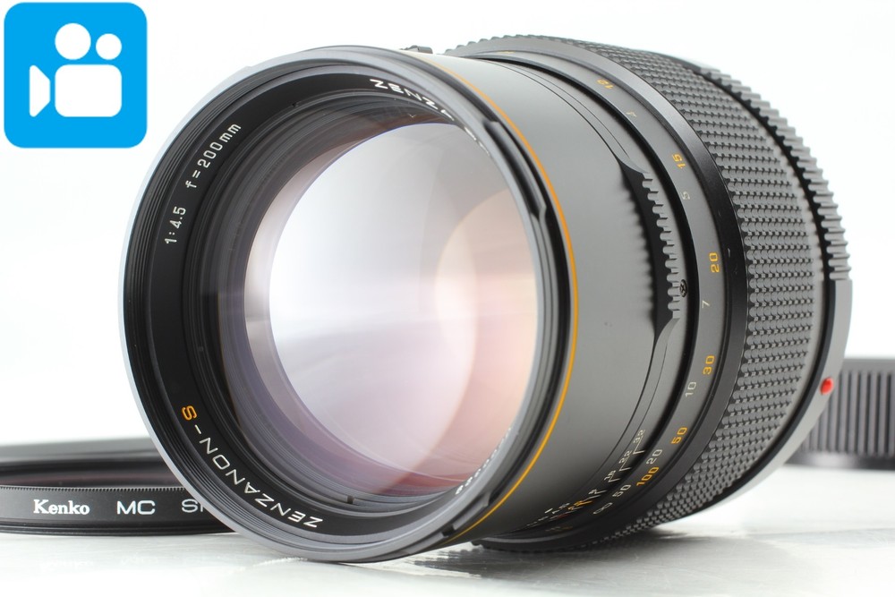 🎦VIDEO👀[MINT] Zenza Bronica Zenzanon S 200mm F4.5 For SQ A Ai Am B From JAPAN
