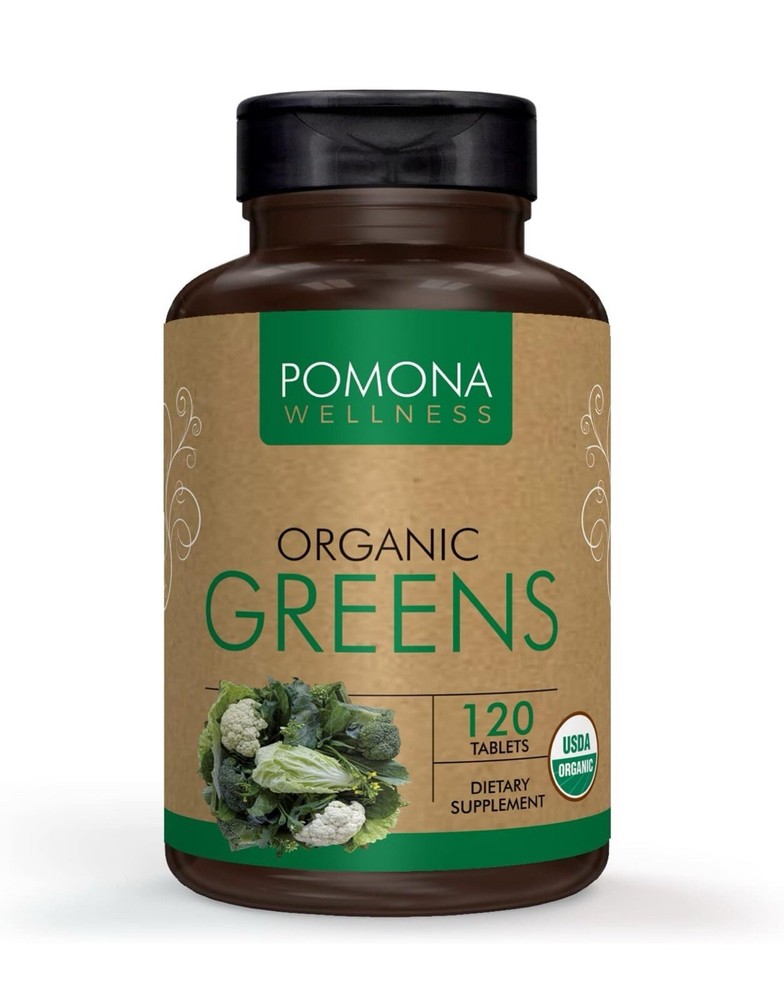 Pomona Wellness Organic Greens Superfood Supplement 120 Tablets Exp. 4/25