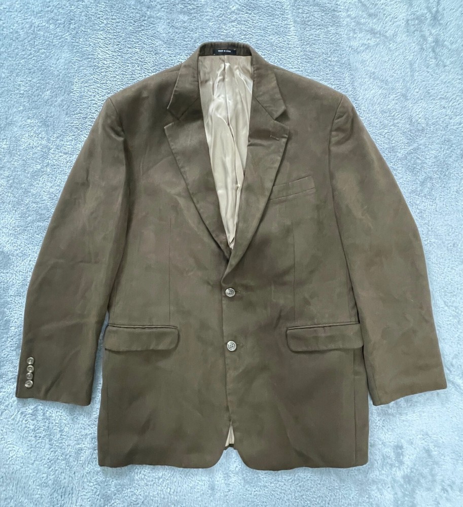 Lauren Ralph Lauren Sport Coat Adult 42L Brown 2 Button Blazer Jacket Men's