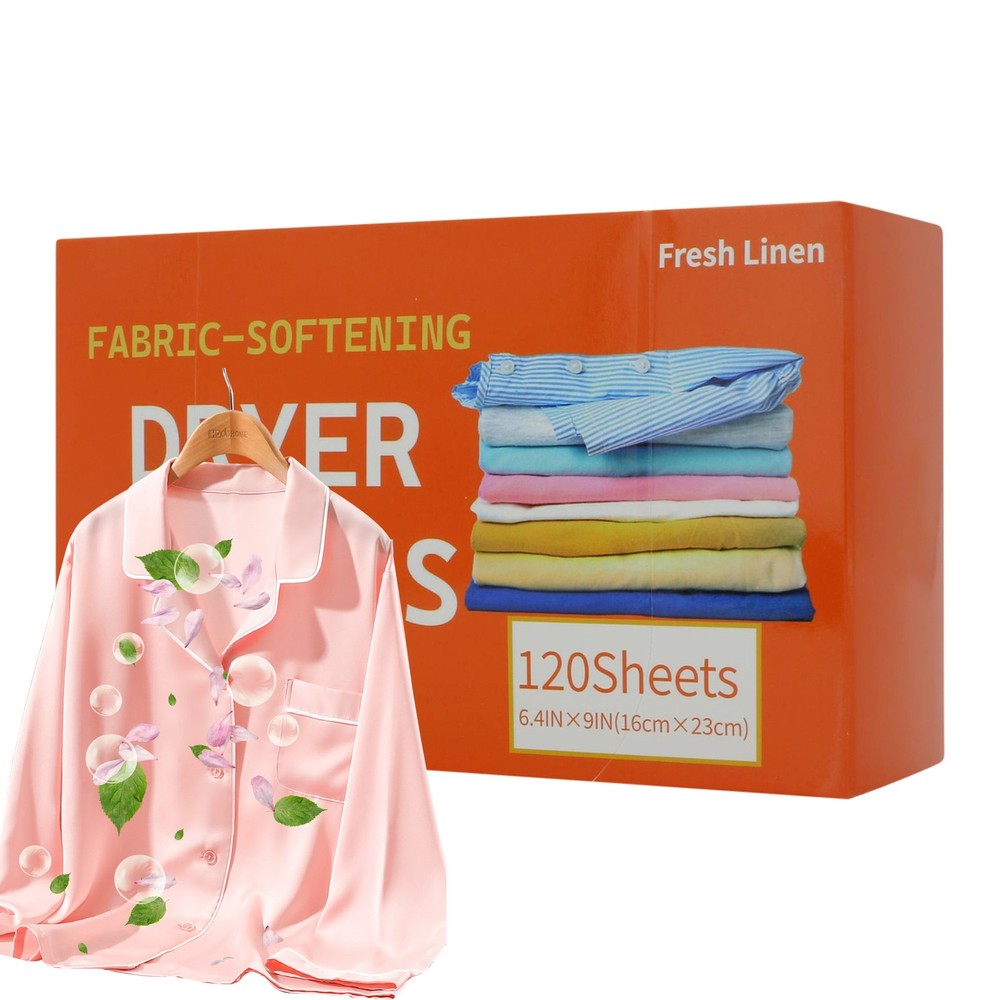 Dryer Sheets 120 Pieces Scented Clothes Washing Sheets Fabric Softening