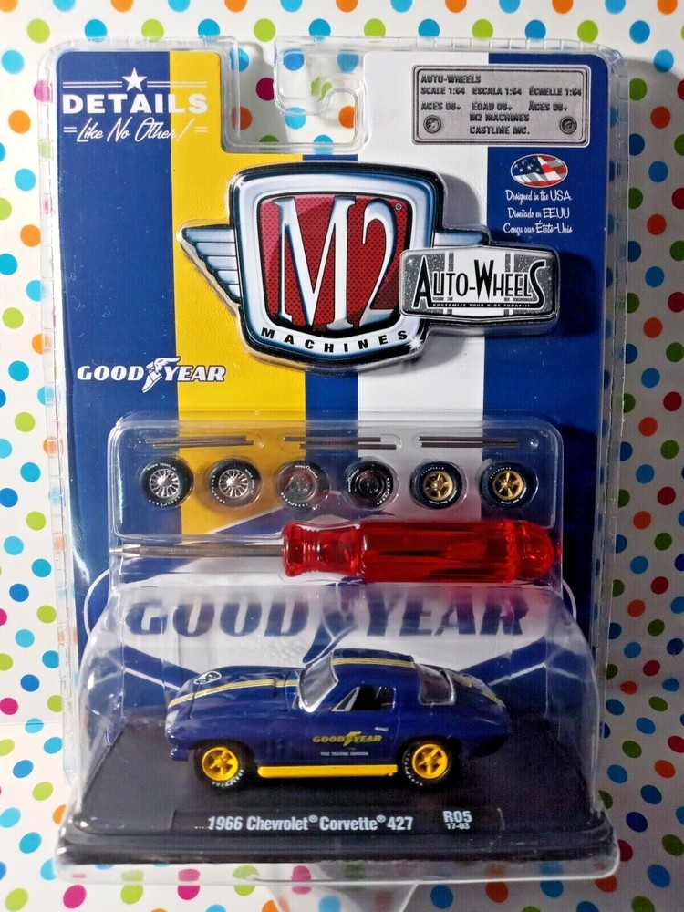 M2 MACHINES AUTO-WHEELS R05 1966 CHEVROLET CORVETTE 427 GOOD YEAR NEW-image