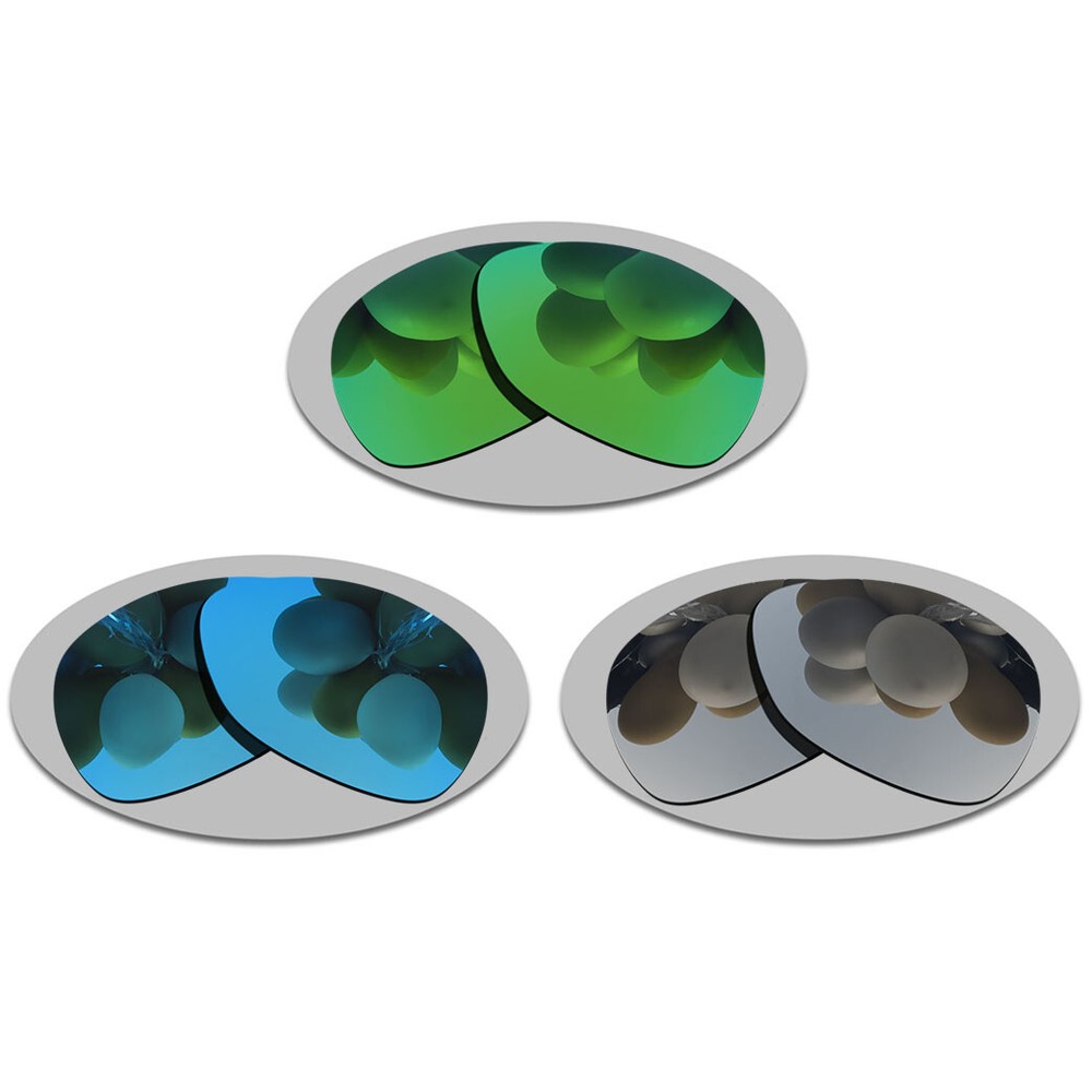 Silver&Sky Blue&Green Lenses Replacement For-Oakley Feedback OO4079 Polarized