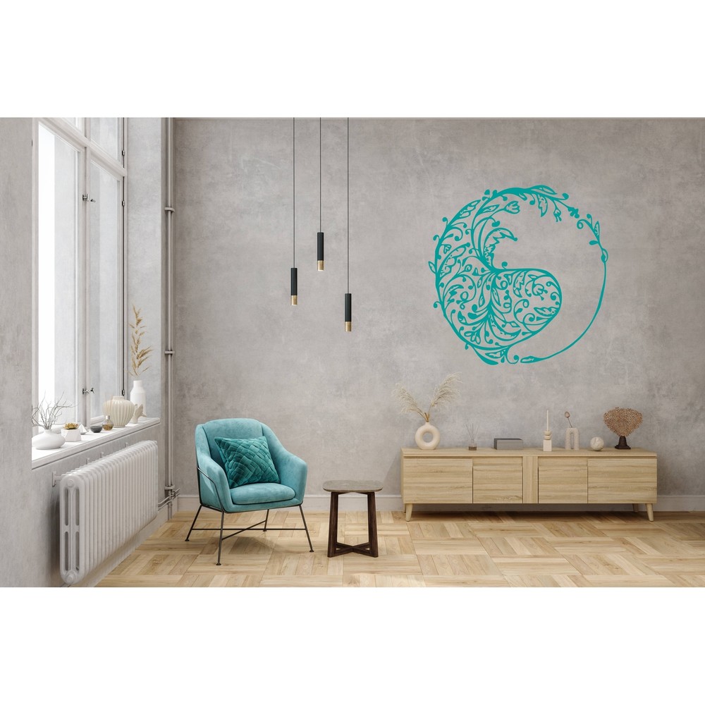 Yin Yang Yoga Wall Vinyl Decal Sticker for Home Decor