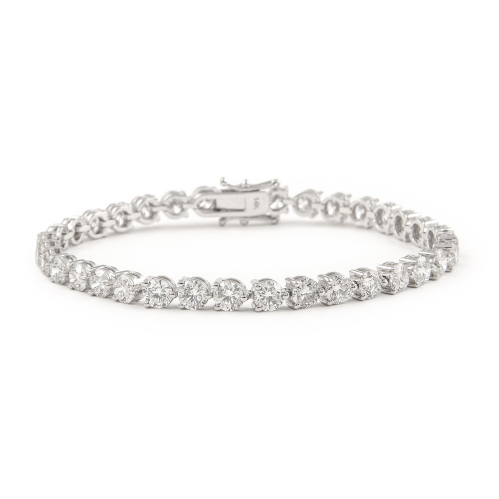 Alexander Beverly Hills 10.85ct Diamond Three-Prong Tennis Bracelet White Gold