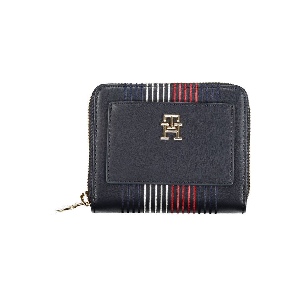 Tommy Hilfiger Slim Blue Polyethylene RFID-Blocking Wallet  