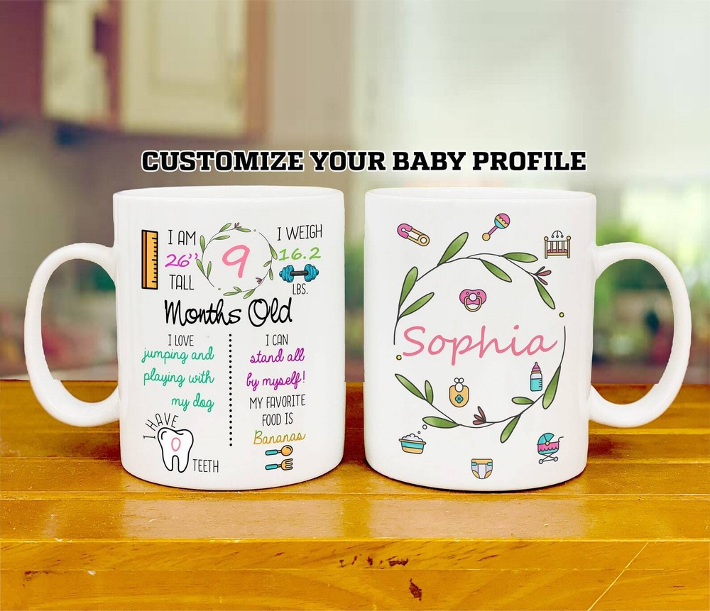 Customize Baby Name Mug Baby Mug Gift For Wife Gift For Husband Personalized Mug
