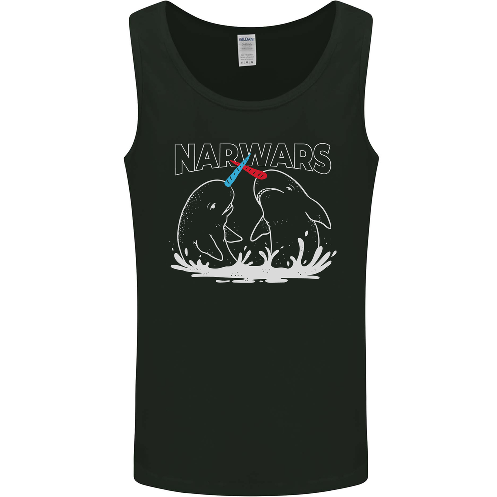 Narwars Narwhal Parody Whale Mens Vest Tank Top