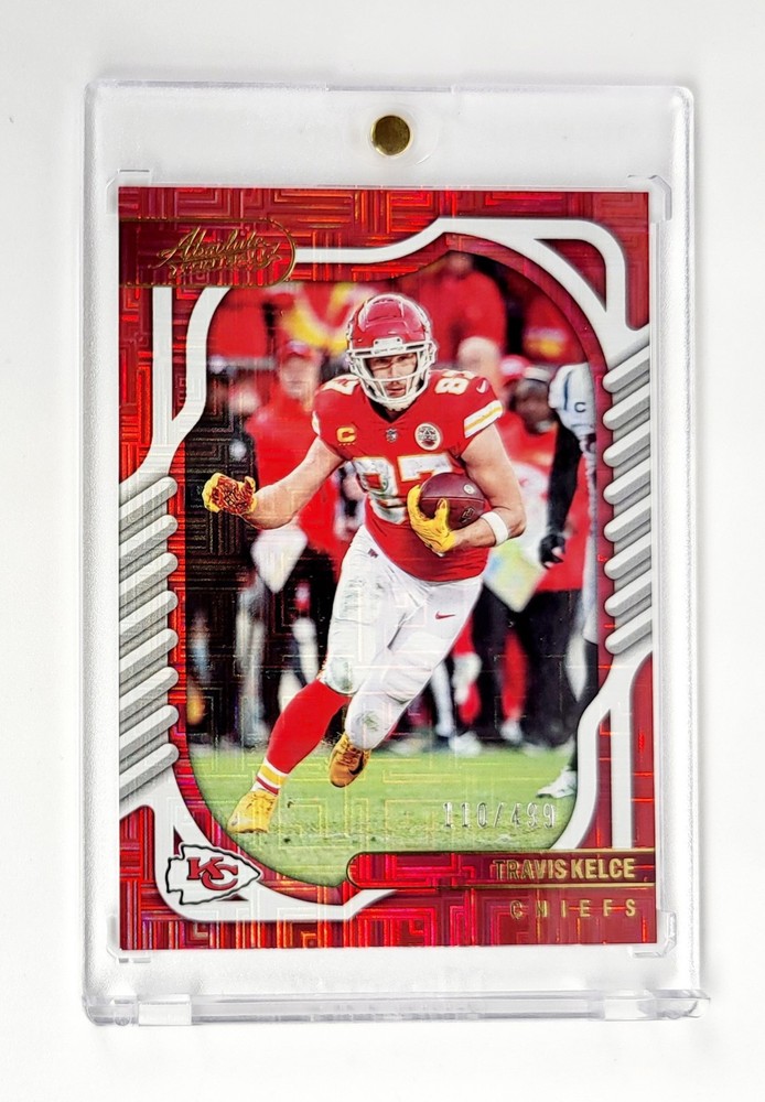 MINT Travis Kelce KANSAS CITY CHIEFS 2022 Absolute Red Color Match SP #37
