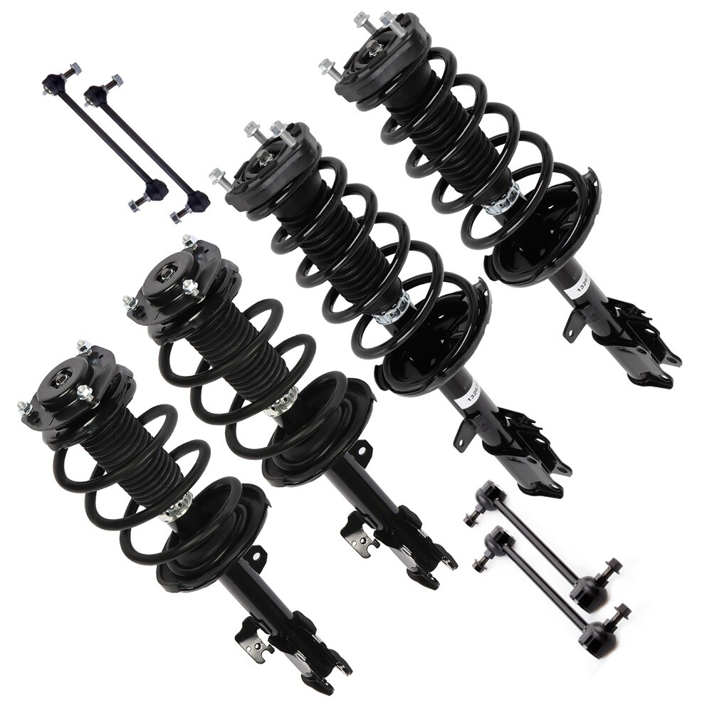 Toyota Highlander 2008-2011 FWD Front & Rear Struts with Sway Bars