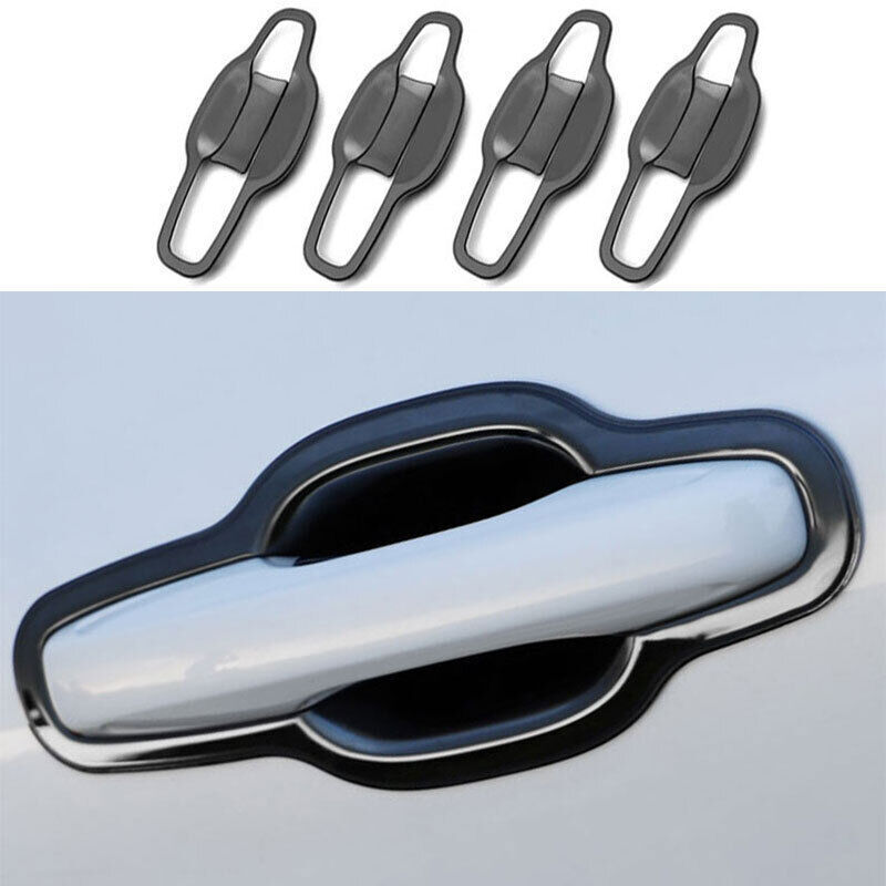 Black Exterior Door Bowl Cup Cover Trims 8Pcs For Volvo XC60 2018-2025 Stainless