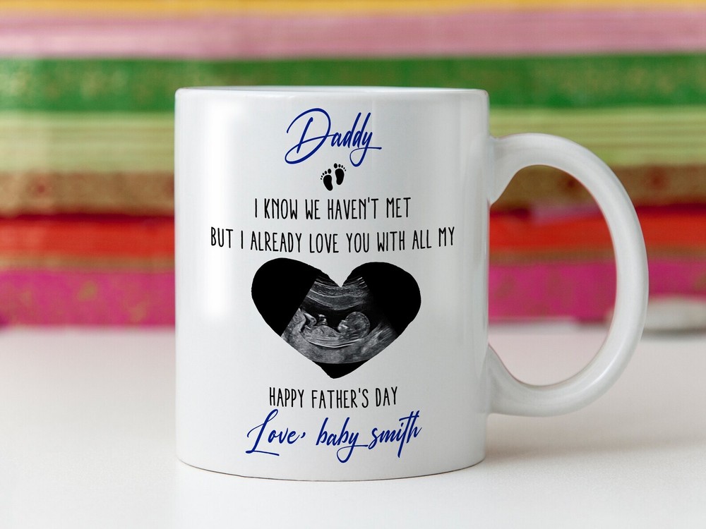 Personalized Dad Mug Gift For New Dad From Wife Fathers Day Ultrasound Mug Baby