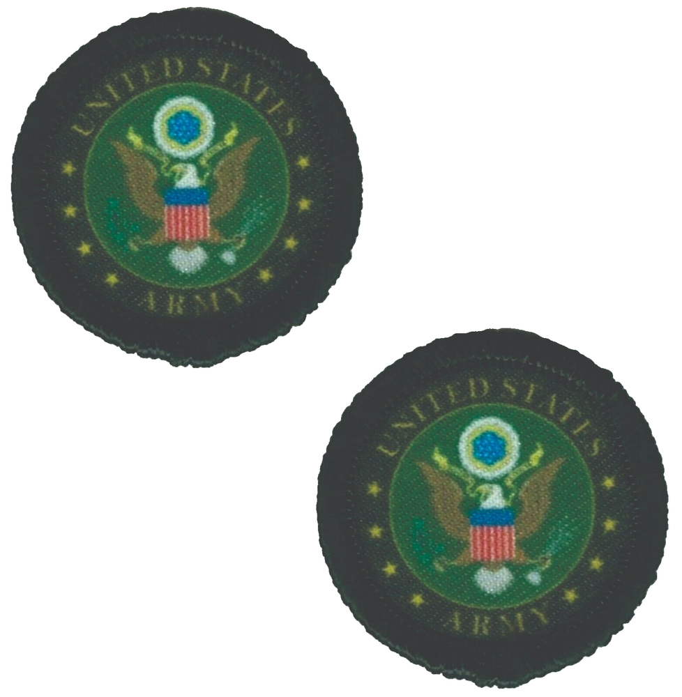Printed US Army Patch Iron on Sew on Lot of 2