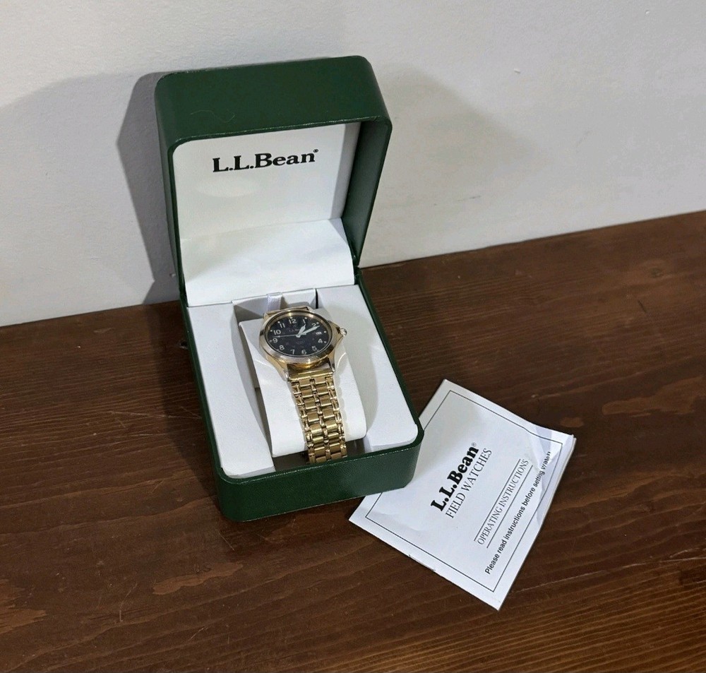 LL Bean Field Watch-  Working Well ,made by Hamilton???,scratches On Crystal